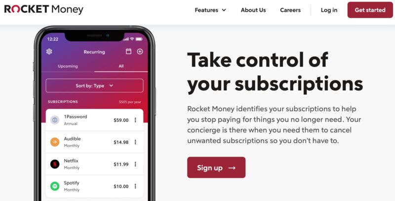 Rocket Money Review Track Subscriptions